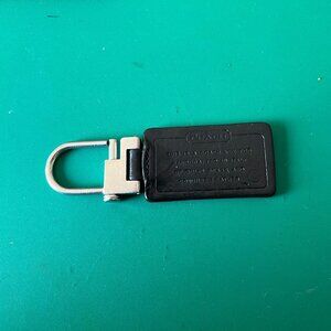 Vintage Coach Key Fob - Coach story - Black Leather